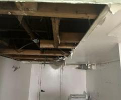 put 2x4 on existing ceiling and drywall - spackle up to 30 drywall - SEPTEMBER 2